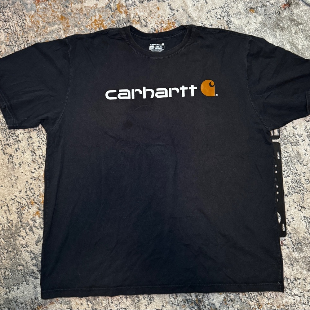 Carhartt Black Logo Tee (Size 2XL)